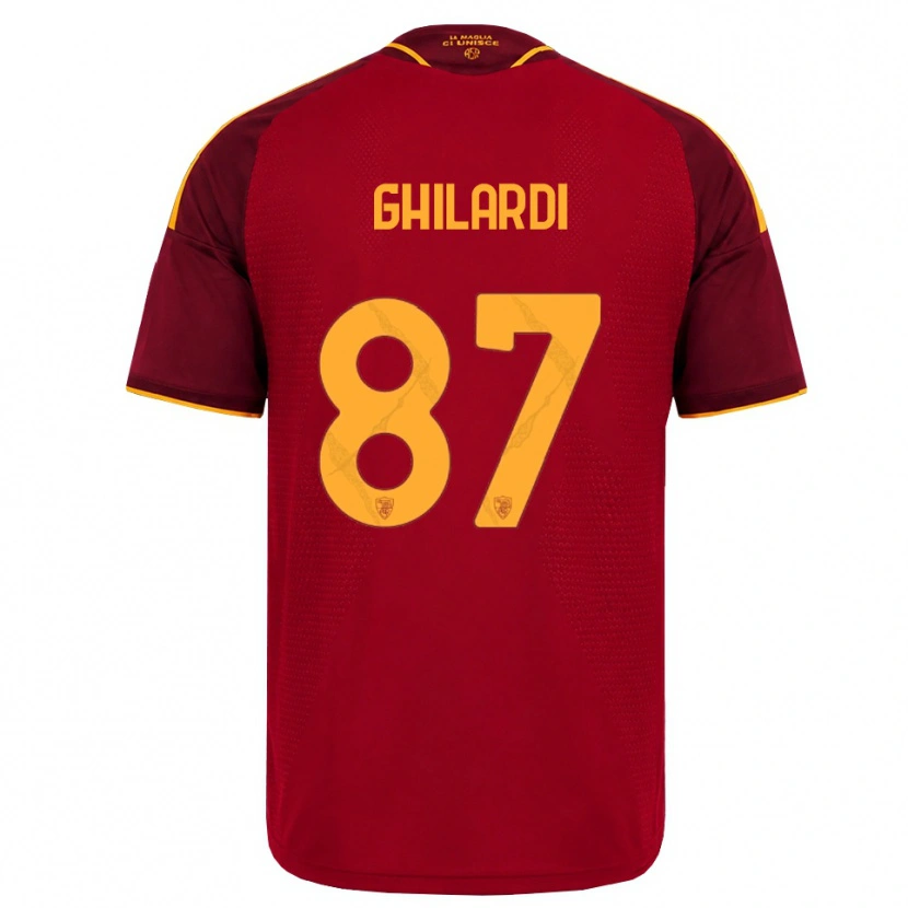 Danxen Damen Daniele Ghilardi #87 Rot Gold Gelb Heimtrikot Trikot 2026/27 T-Shirt Schweiz