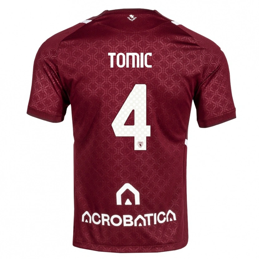 Danxen Damen Luka Tomic #4 Burgund Weiß Heimtrikot Trikot 2026/27 T-Shirt Schweiz
