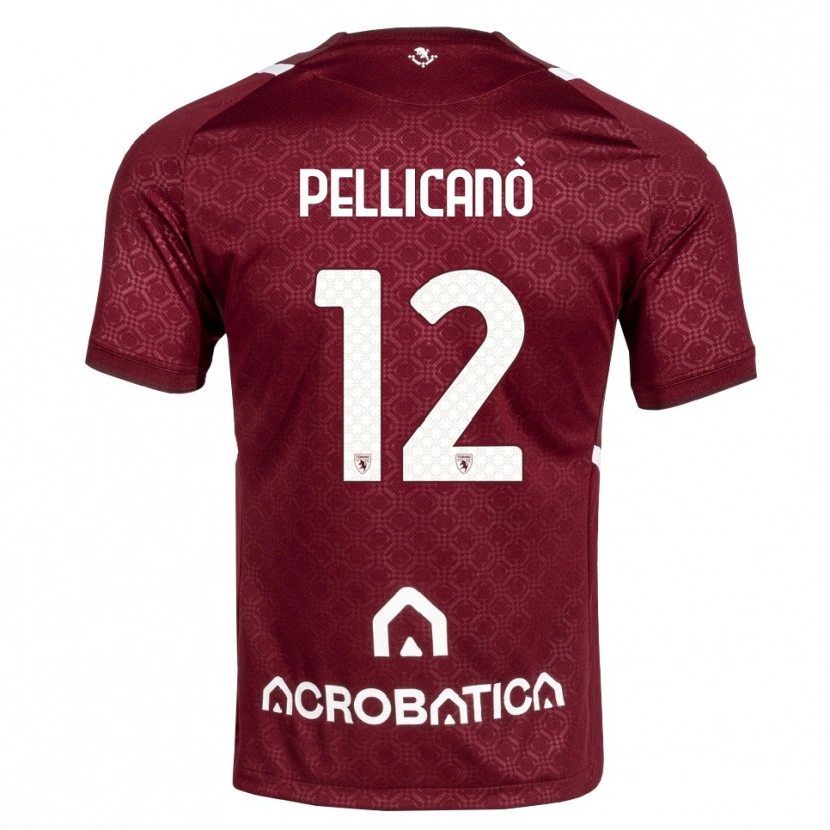Danxen Damen Pasquale Pellicanò #12 Burgund Weiß Heimtrikot Trikot 2026/27 T-Shirt Schweiz