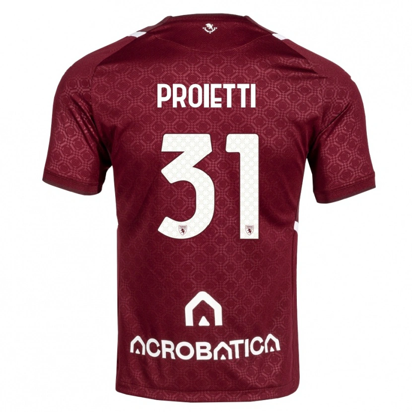 Danxen Damen Riccardo Proietti #31 Burgund Weiß Heimtrikot Trikot 2026/27 T-Shirt Schweiz