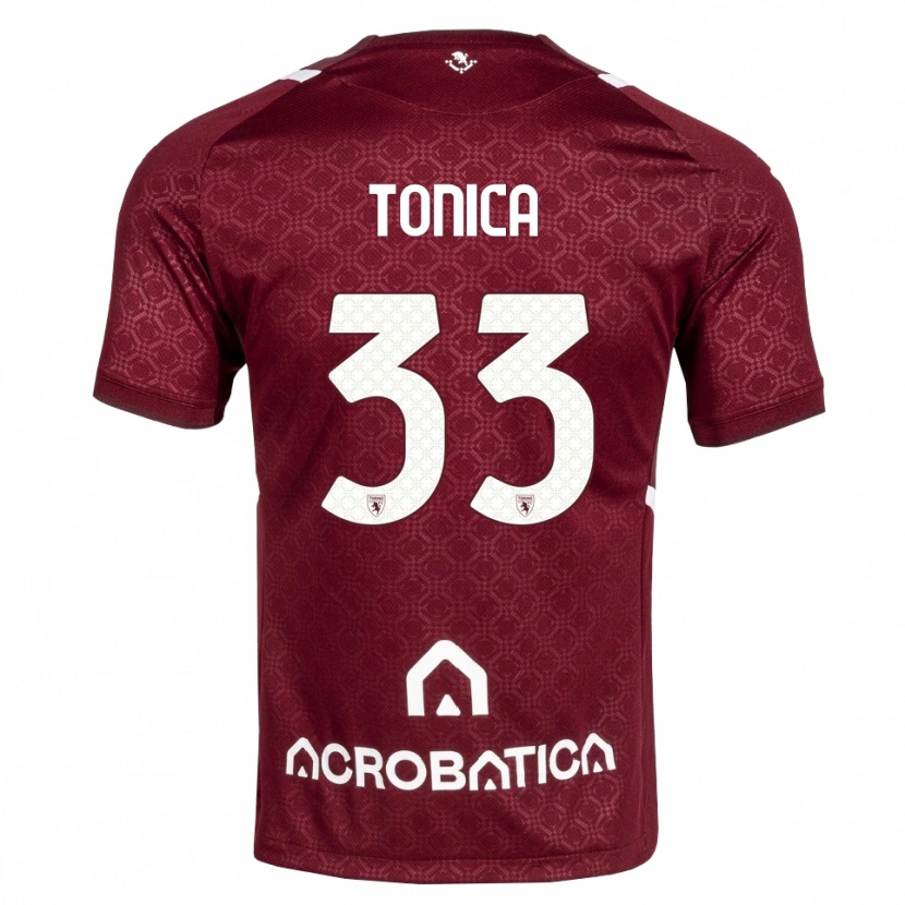 Danxen Damen Daniel Tonica #33 Burgund Weiß Heimtrikot Trikot 2026/27 T-Shirt Schweiz