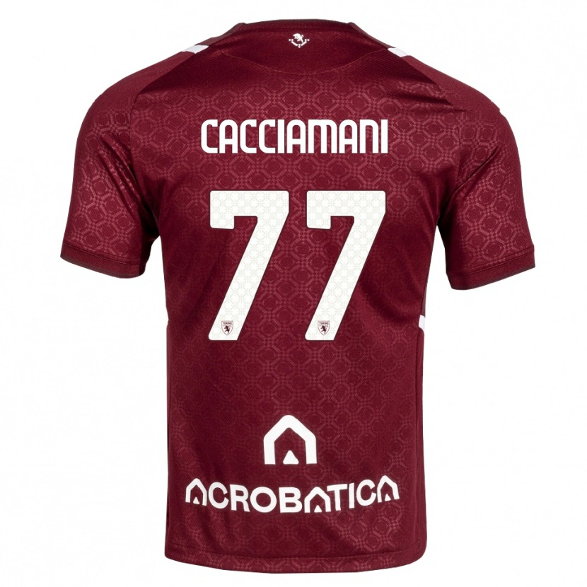 Danxen Damen Alessio Cacciamani #77 Burgund Weiß Heimtrikot Trikot 2026/27 T-Shirt Schweiz