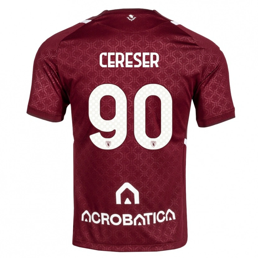 Danxen Damen Francesco Cereser #90 Burgund Weiß Heimtrikot Trikot 2026/27 T-Shirt Schweiz