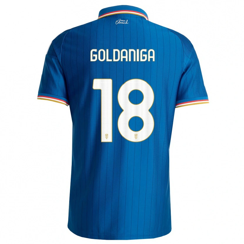 Danxen Damen Edoardo Goldaniga #18 Blau Weiß Rot Heimtrikot Trikot 2026/27 T-Shirt Schweiz