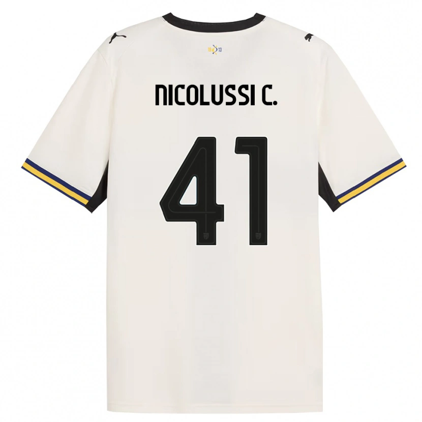 Danxen Damen Hans Nicolussi Caviglia #41 Creme Schwarz Gelb Heimtrikot Trikot 2026/27 T-Shirt Schweiz