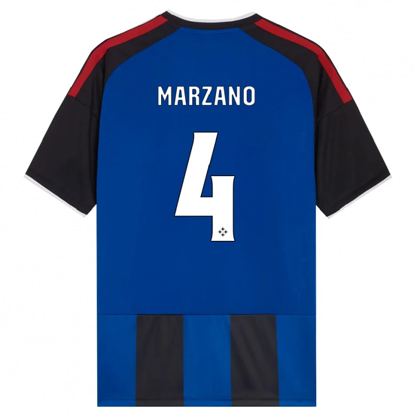 Danxen Damen Michelangelo Marzano #4 Schwarz Rot Weiß Blau Heimtrikot Trikot 2026/27 T-Shirt Schweiz