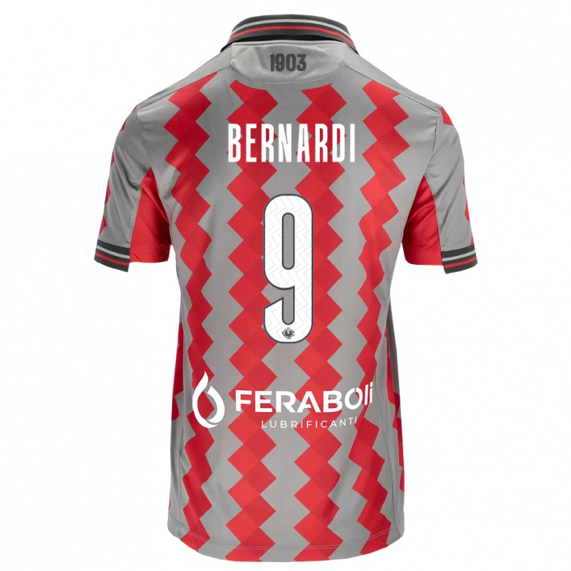 Danxen Damen Andrea Bernardi #9 Grau Rot Weiß Heimtrikot Trikot 2026/27 T-Shirt Schweiz