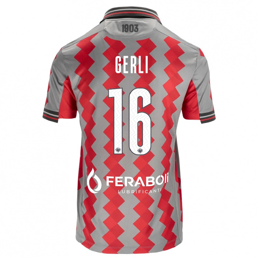 Danxen Damen Fabio Gerli #16 Grau Rot Weiß Heimtrikot Trikot 2026/27 T-Shirt Schweiz
