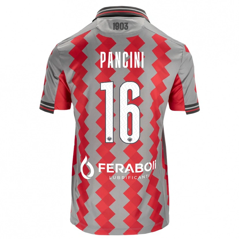 Danxen Damen Alex Pancini #16 Grau Rot Weiß Heimtrikot Trikot 2026/27 T-Shirt Schweiz