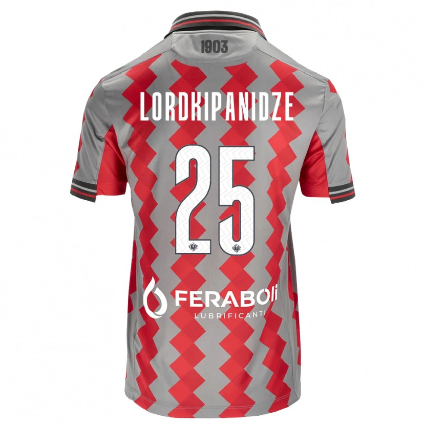 Danxen Damen Dachi Lordkipanidze #25 Grau Rot Weiß Heimtrikot Trikot 2026/27 T-Shirt Schweiz