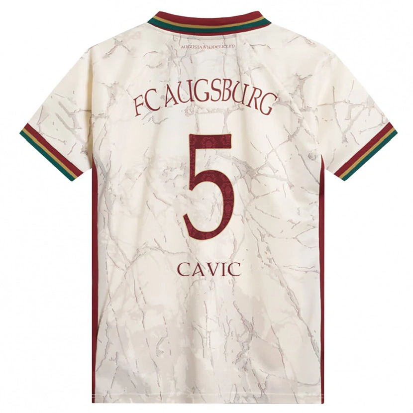 Danxen Damen Andrej Cavic #5 Grün Reis Weiß Burgund Heimtrikot Trikot 2026/27 T-Shirt Schweiz