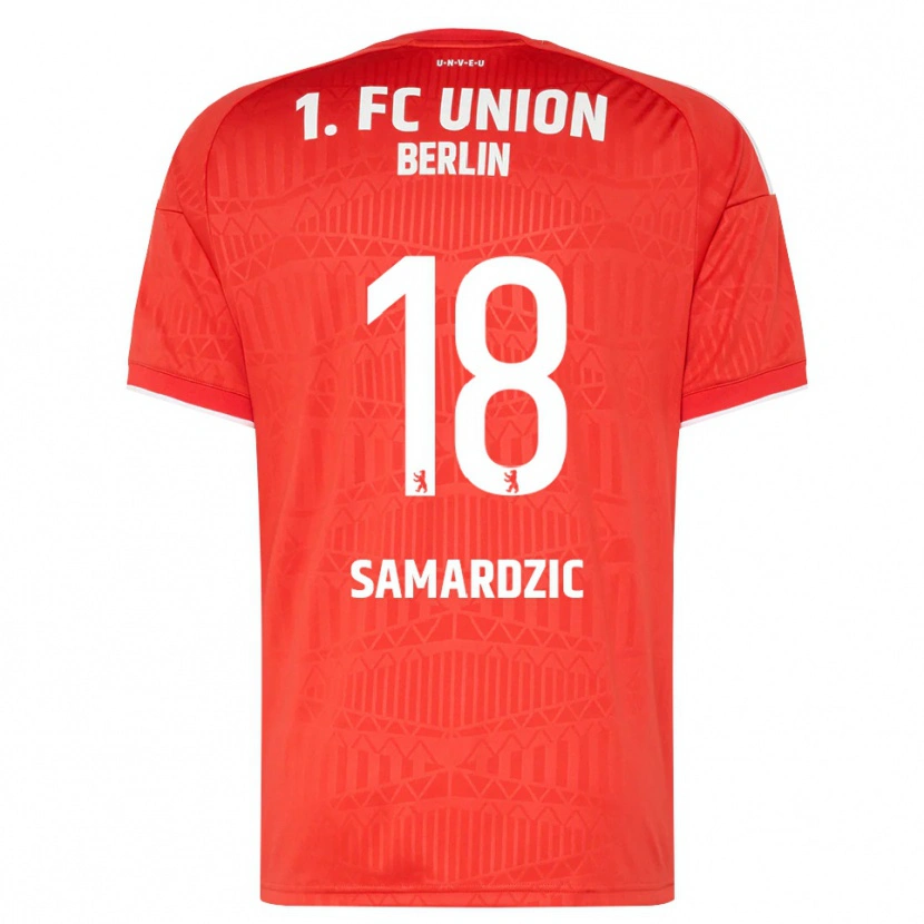 Danxen Damen Luka Samardzic #18 Rot Weiß Heimtrikot Trikot 2026/27 T-Shirt Schweiz