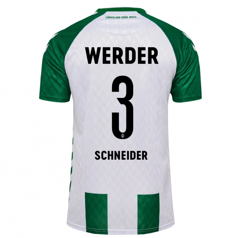 Danxen Damen Dieter Schneider #3 Grün Weiß Heimtrikot Trikot 2026/27 T-Shirt Schweiz