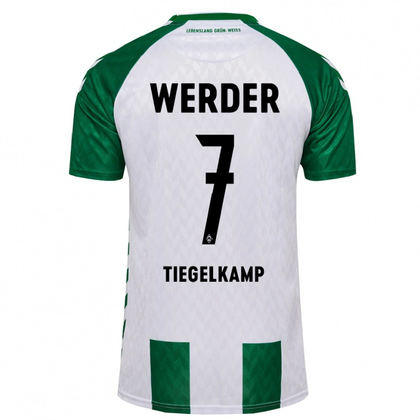Danxen Damen Maximilian Tiegelkamp #7 Grün Weiß Heimtrikot Trikot 2026/27 T-Shirt Schweiz