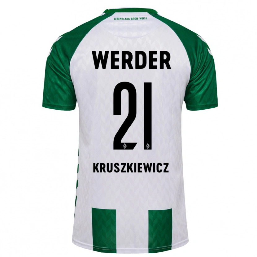 Danxen Damen Jakub Kruszkiewicz #21 Grün Weiß Heimtrikot Trikot 2026/27 T-Shirt Schweiz