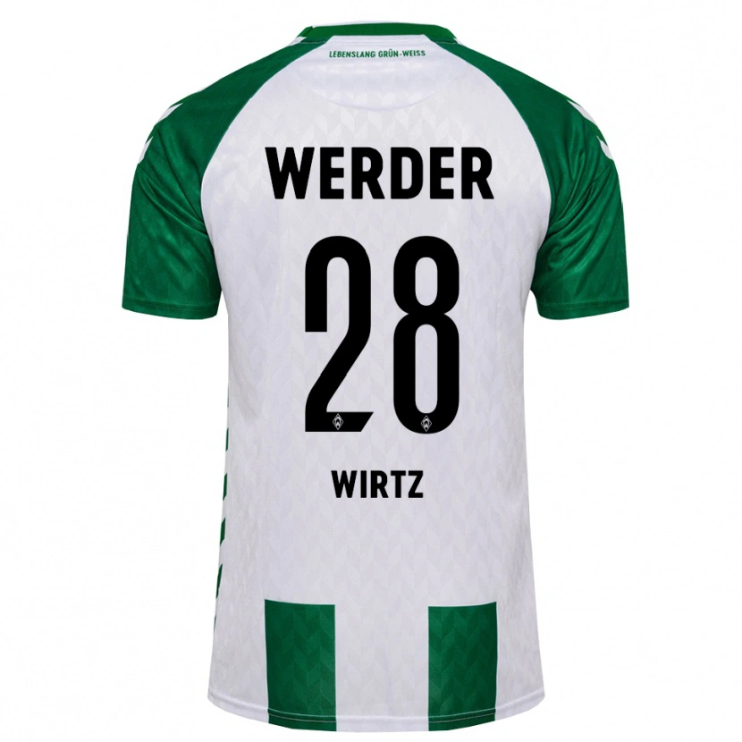 Danxen Damen Juliane Wirtz #28 Grün Weiß Heimtrikot Trikot 2026/27 T-Shirt Schweiz