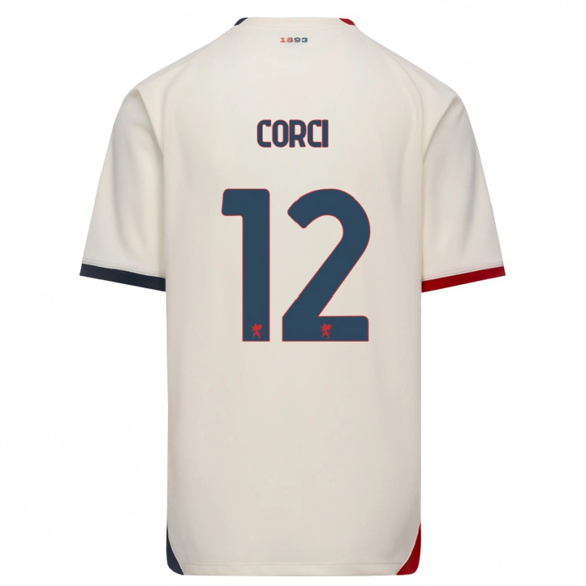 Danxen Damen Tommaso Corci #12 Creme Rot Auswärtstrikot Trikot 2026/27 T-Shirt Schweiz