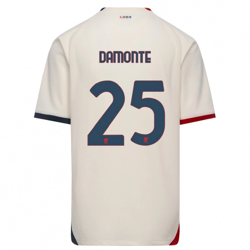 Danxen Damen Lorenzo Damonte #25 Creme Rot Auswärtstrikot Trikot 2026/27 T-Shirt Schweiz