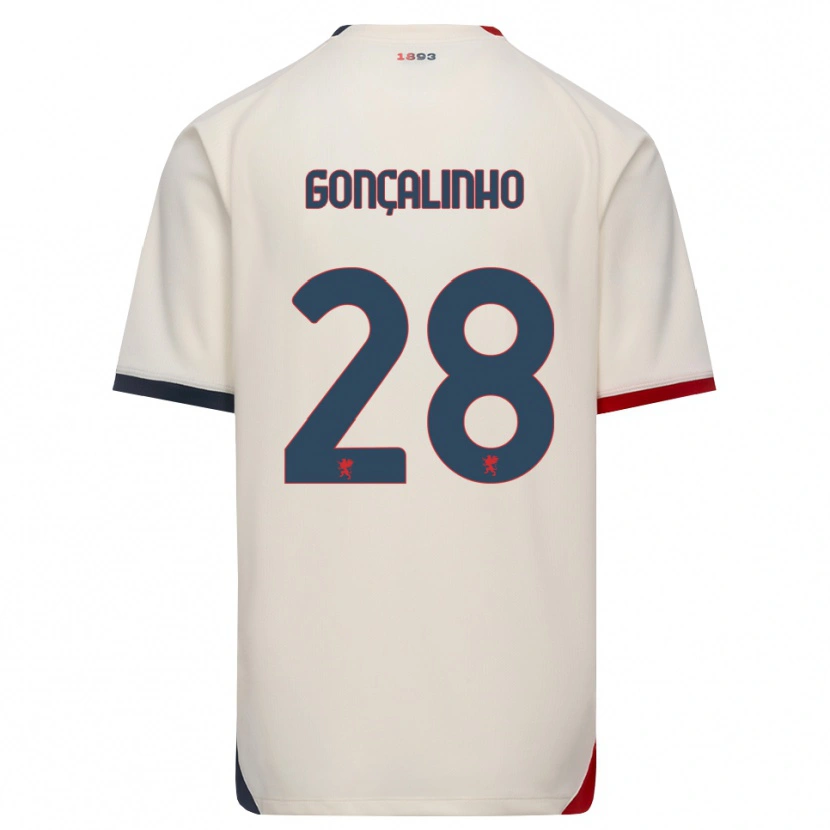 Danxen Damen João Gonçalinho #28 Creme Rot Auswärtstrikot Trikot 2026/27 T-Shirt Schweiz