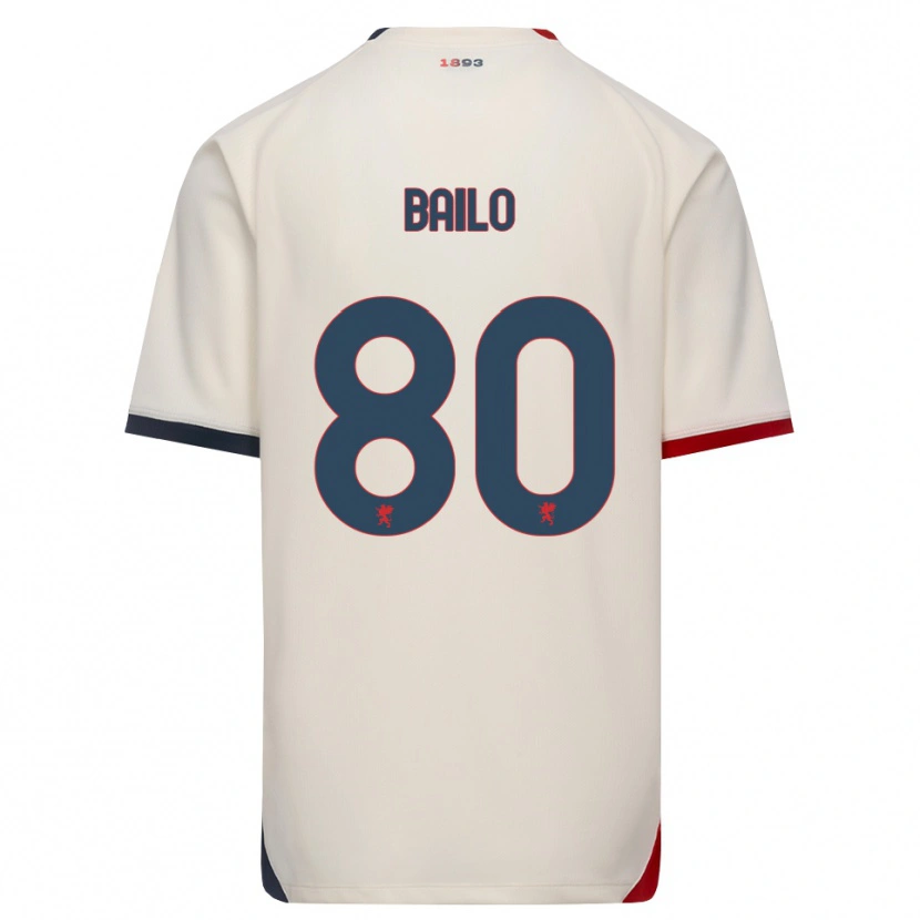 Danxen Damen Giorgio Bailo #80 Creme Rot Auswärtstrikot Trikot 2026/27 T-Shirt Schweiz