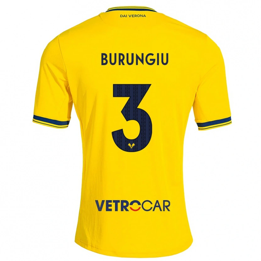 Danxen Damen Luca Burungiu #3 Gelb Rot Auswärtstrikot Trikot 2026/27 T-Shirt Schweiz