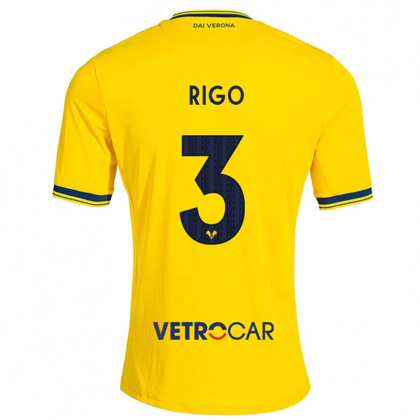 Danxen Damen Mattia Rigo #3 Gelb Rot Auswärtstrikot Trikot 2026/27 T-Shirt Schweiz