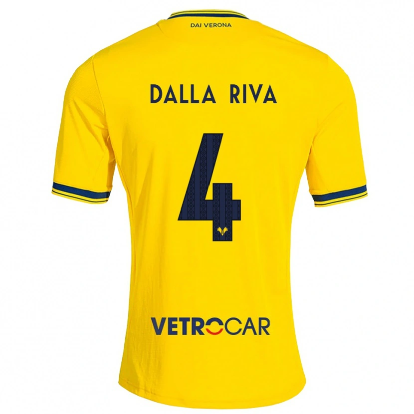 Danxen Damen Stefano Dalla Riva #4 Gelb Rot Auswärtstrikot Trikot 2026/27 T-Shirt Schweiz