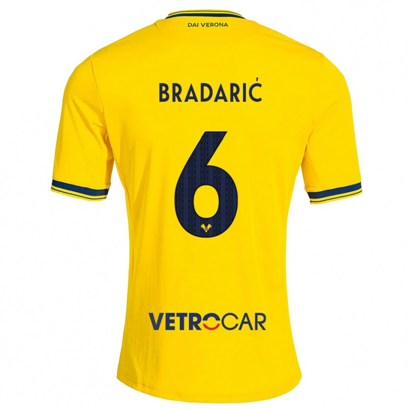 Danxen Damen Domagoj Bradarić #6 Gelb Rot Auswärtstrikot Trikot 2026/27 T-Shirt Schweiz