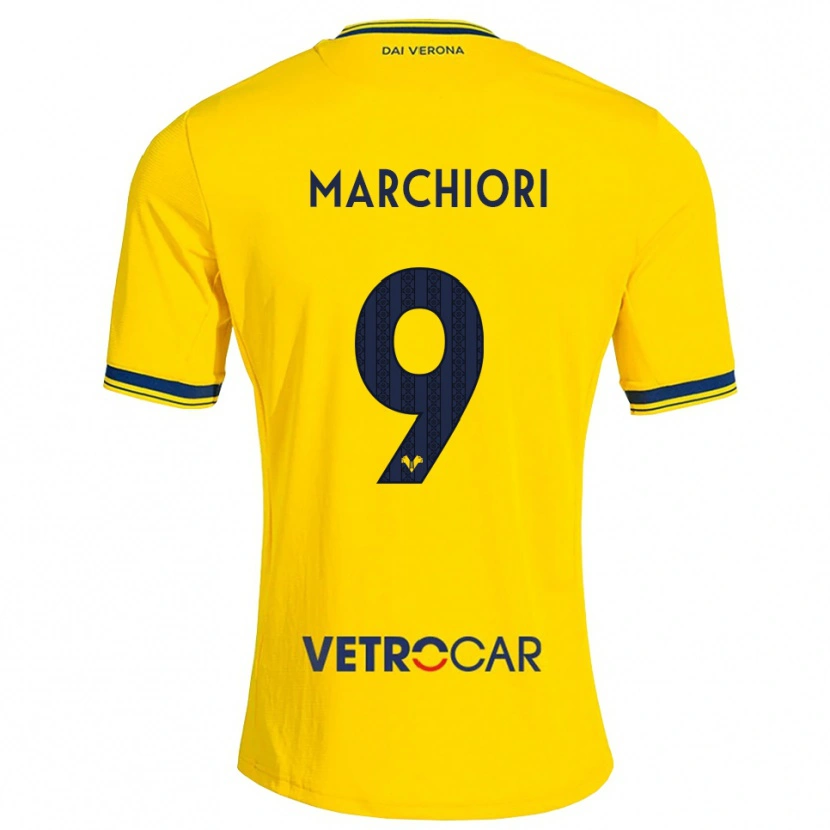Danxen Damen Giorgia Marchiori #9 Gelb Rot Auswärtstrikot Trikot 2026/27 T-Shirt Schweiz