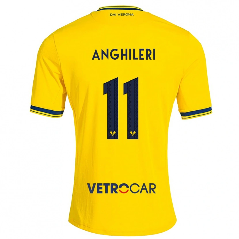 Danxen Damen Federica Anghileri #11 Gelb Rot Auswärtstrikot Trikot 2026/27 T-Shirt Schweiz