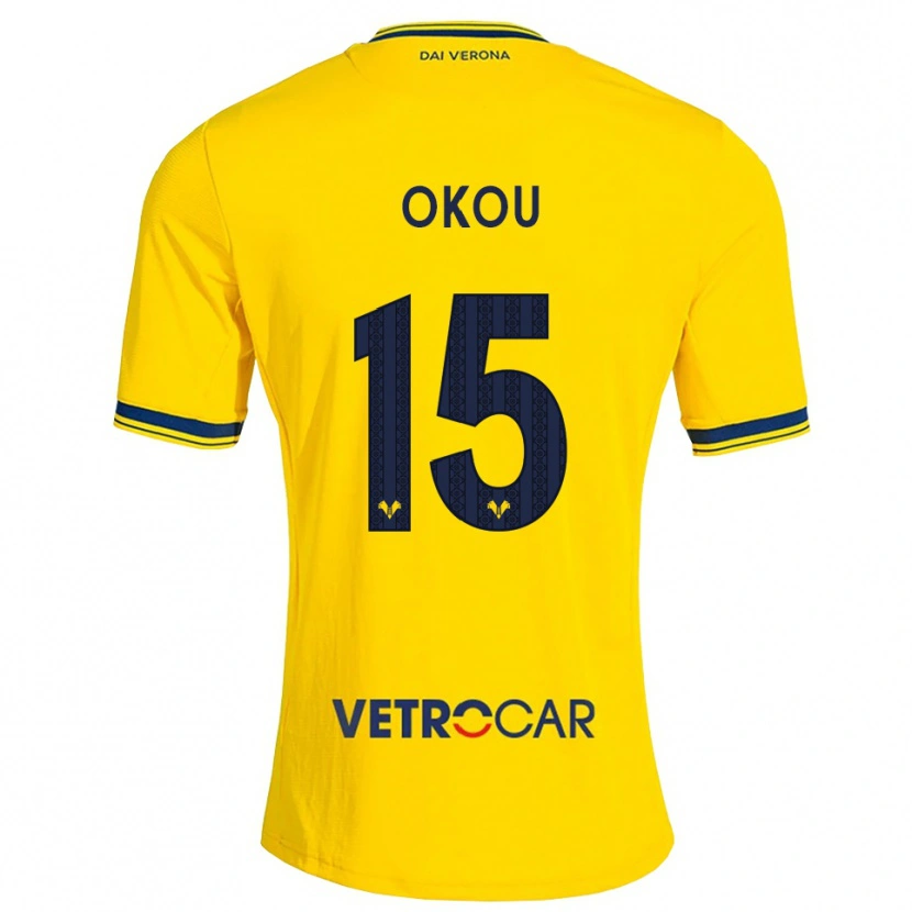 Danxen Damen Yllan Okou #15 Gelb Rot Auswärtstrikot Trikot 2026/27 T-Shirt Schweiz