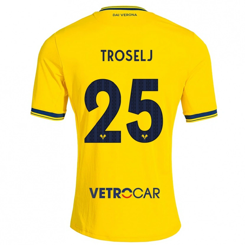 Danxen Damen Ethan Troselj #25 Gelb Rot Auswärtstrikot Trikot 2026/27 T-Shirt Schweiz