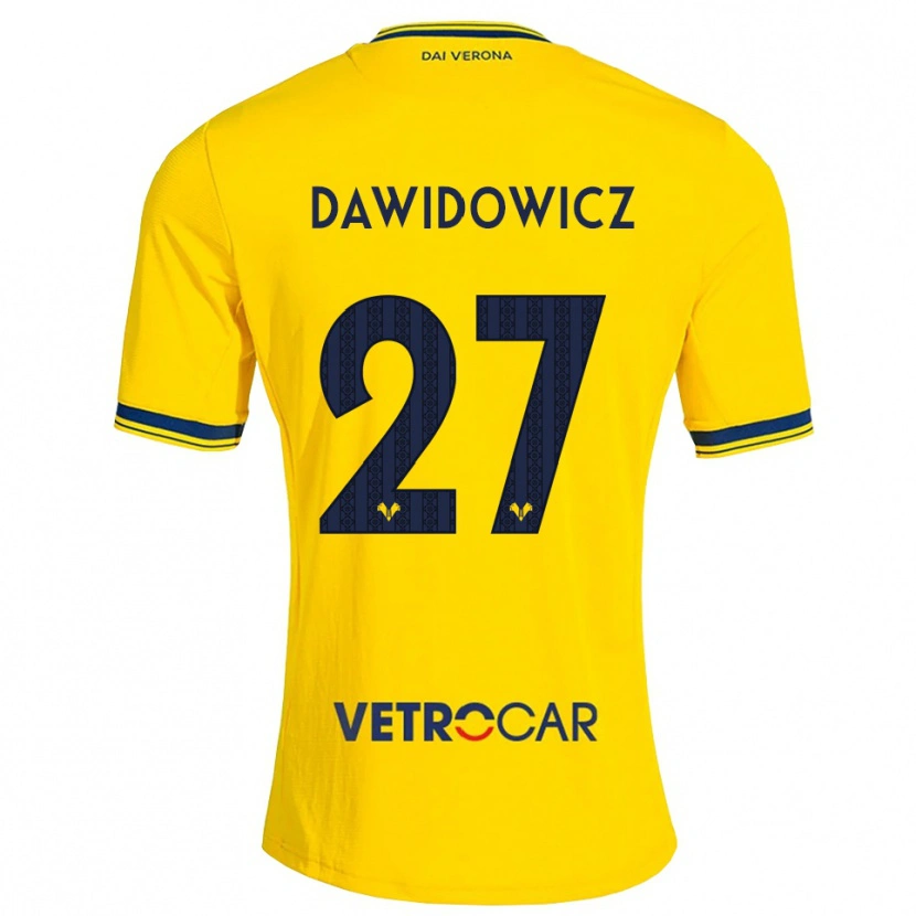 Danxen Damen Pawel Dawidowicz #27 Gelb Rot Auswärtstrikot Trikot 2026/27 T-Shirt Schweiz