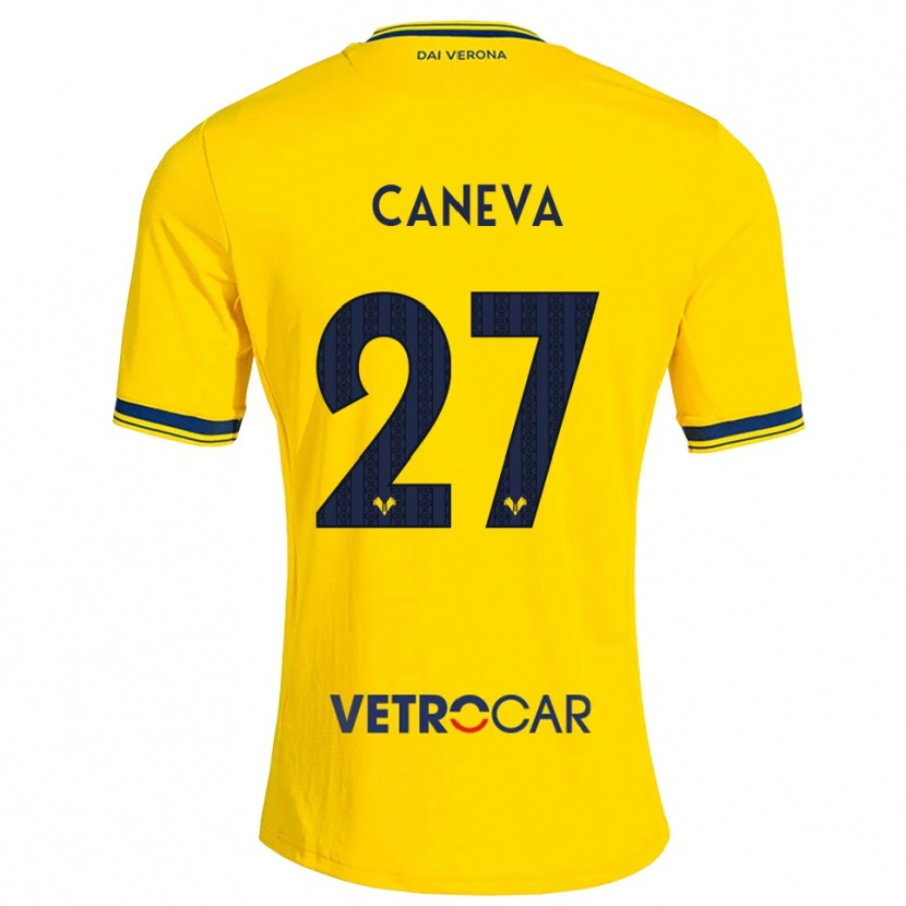 Danxen Damen Elia Caneva #27 Gelb Rot Auswärtstrikot Trikot 2026/27 T-Shirt Schweiz