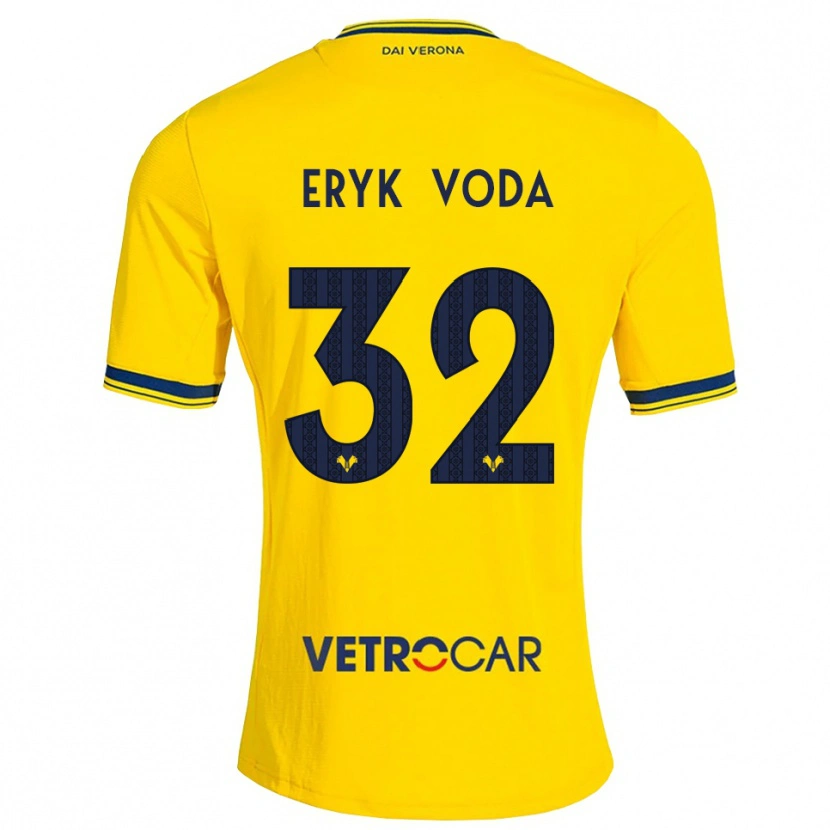 Danxen Damen Andrei Eryk Voda #32 Gelb Rot Auswärtstrikot Trikot 2026/27 T-Shirt Schweiz