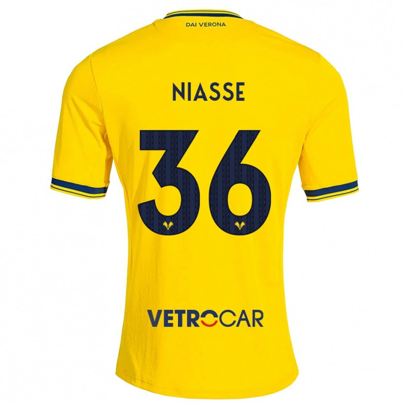Danxen Damen Cheikh Niasse #36 Gelb Rot Auswärtstrikot Trikot 2026/27 T-Shirt Schweiz