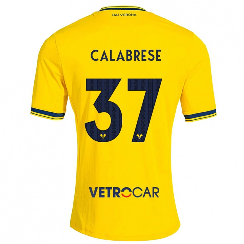 Danxen Damen Nicolò Calabrese #37 Gelb Rot Auswärtstrikot Trikot 2026/27 T-Shirt Schweiz