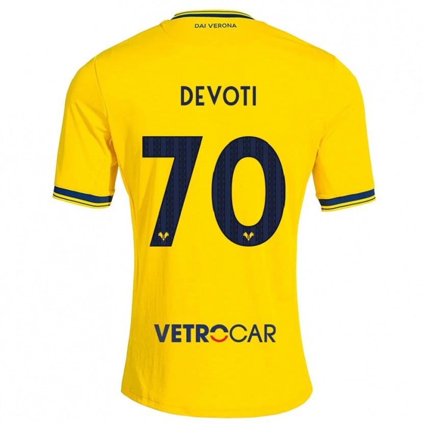 Danxen Damen Andrea Devoti #70 Gelb Rot Auswärtstrikot Trikot 2026/27 T-Shirt Schweiz