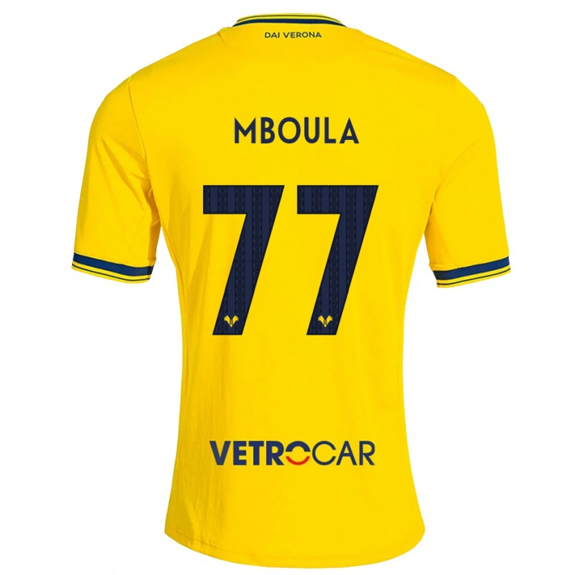 Danxen Damen Jordi Mboula #77 Gelb Rot Auswärtstrikot Trikot 2026/27 T-Shirt Schweiz