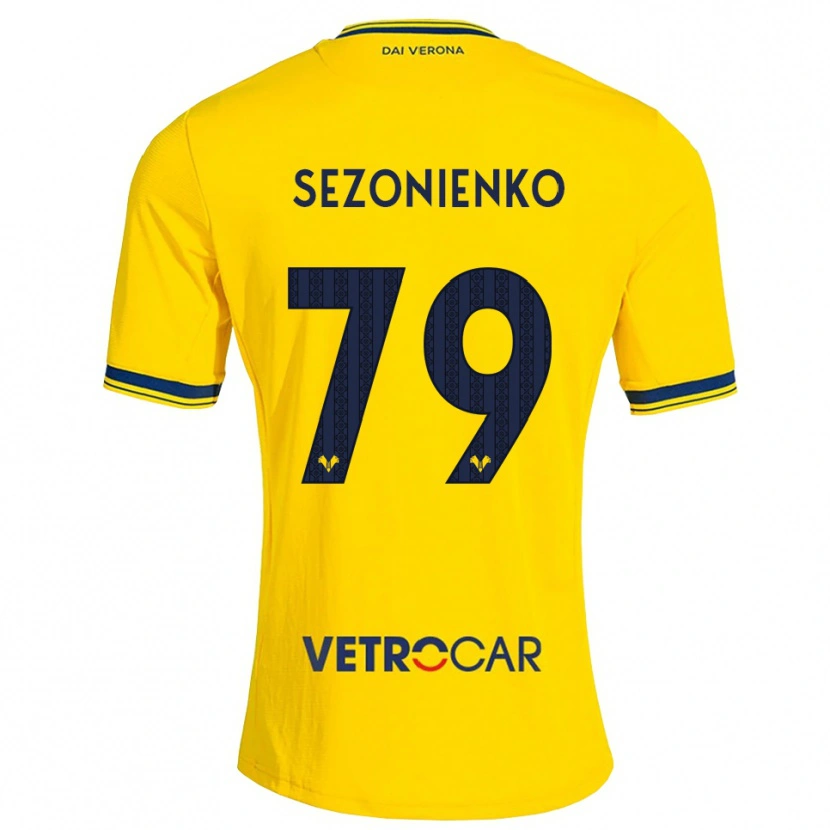 Danxen Damen Kacper Sezonienko #79 Gelb Rot Auswärtstrikot Trikot 2026/27 T-Shirt Schweiz