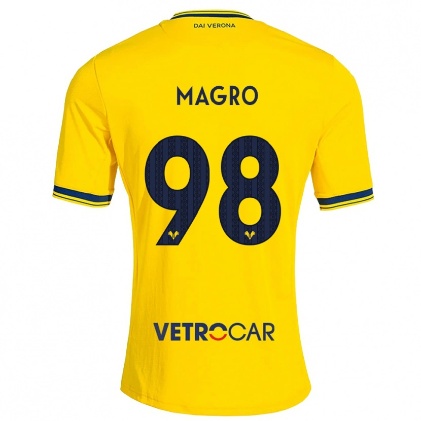 Danxen Damen Federico Magro #98 Gelb Rot Auswärtstrikot Trikot 2026/27 T-Shirt Schweiz