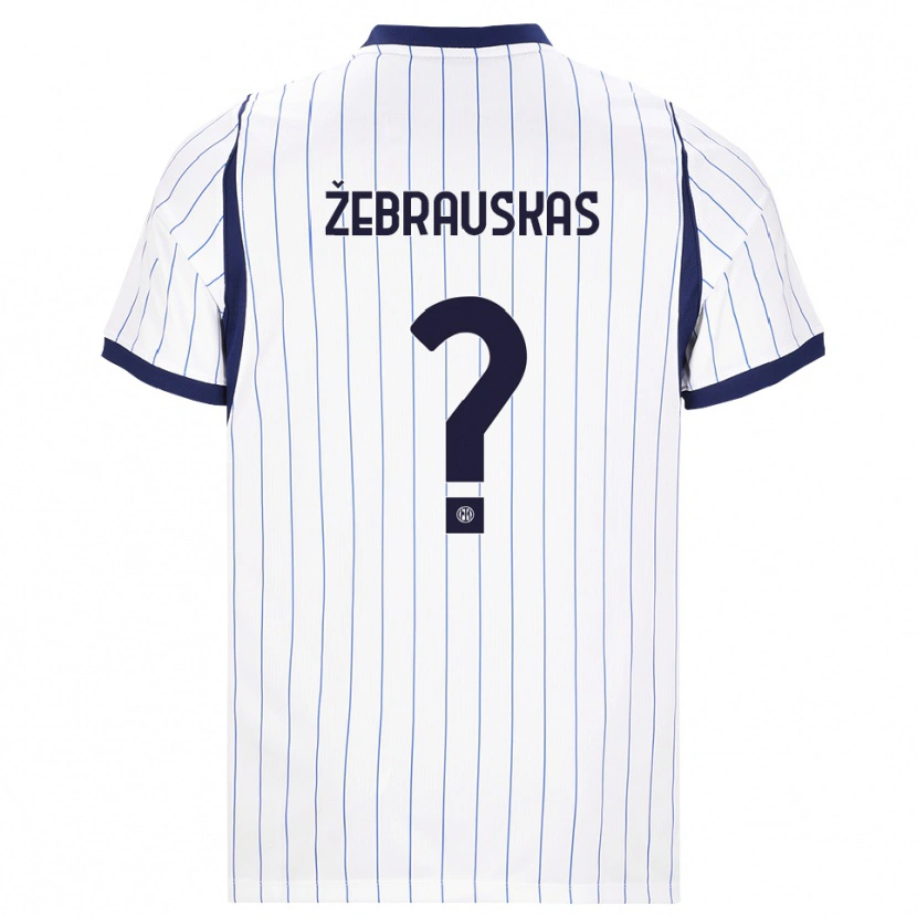 Danxen Damen Jokūbas Žebrauskas #0 Weiß Dunkelblau Auswärtstrikot Trikot 2026/27 T-Shirt Schweiz