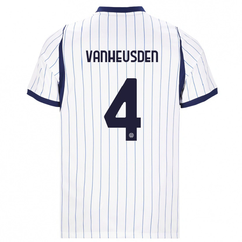 Danxen Damen Zinho Vanheusden #4 Weiß Dunkelblau Auswärtstrikot Trikot 2026/27 T-Shirt Schweiz