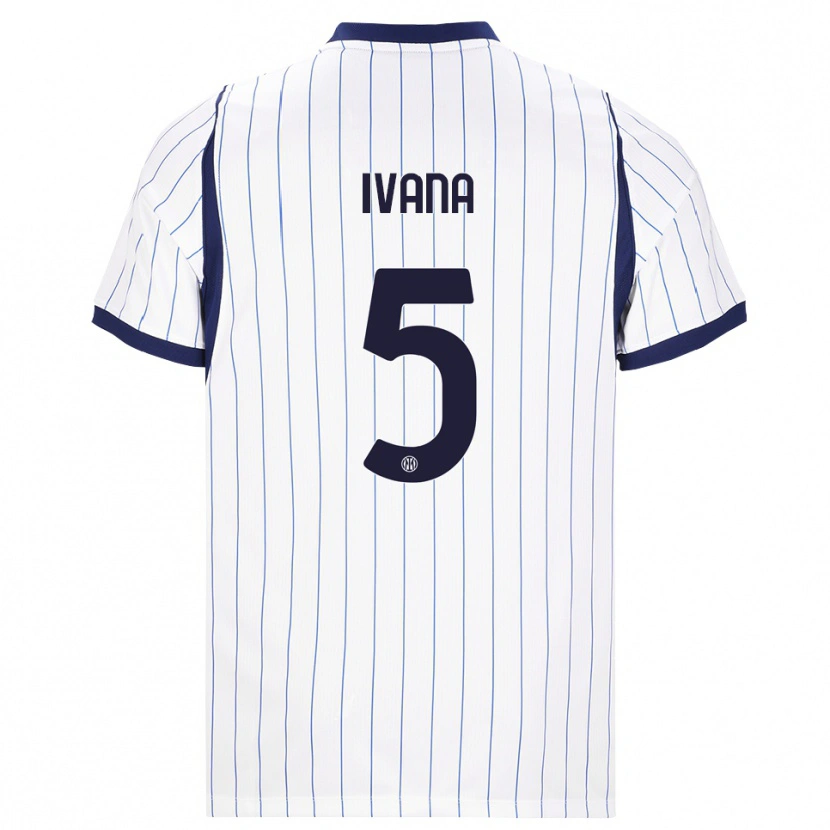 Danxen Damen Ivana Andrés #5 Weiß Dunkelblau Auswärtstrikot Trikot 2026/27 T-Shirt Schweiz