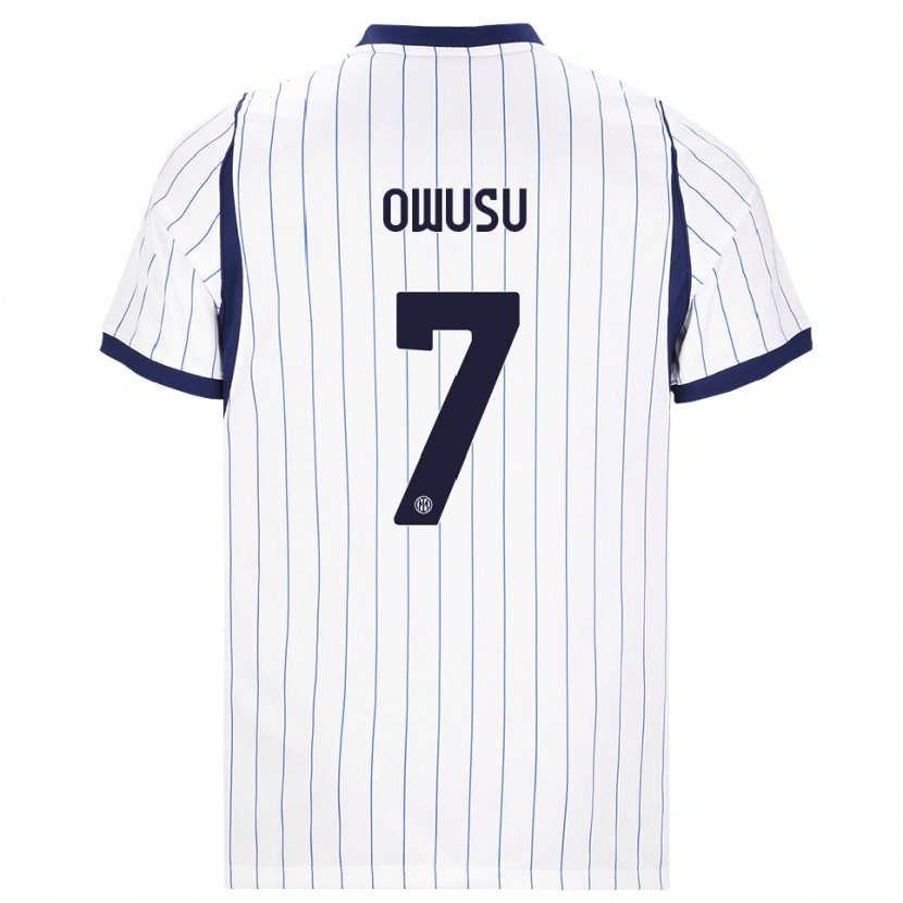 Danxen Damen Enoch Owusu #7 Weiß Dunkelblau Auswärtstrikot Trikot 2026/27 T-Shirt Schweiz