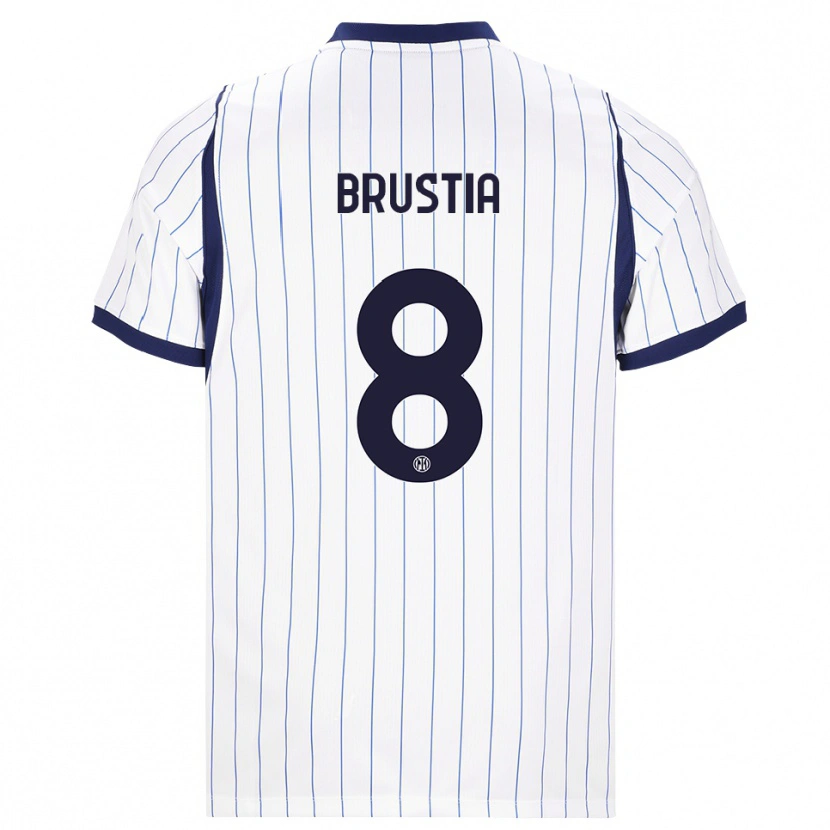 Danxen Damen Martina Brustia #8 Weiß Dunkelblau Auswärtstrikot Trikot 2026/27 T-Shirt Schweiz