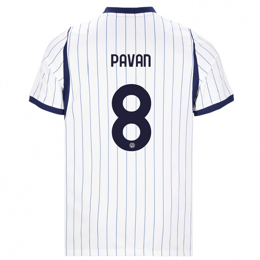 Danxen Damen Matilde Pavan #8 Weiß Dunkelblau Auswärtstrikot Trikot 2026/27 T-Shirt Schweiz