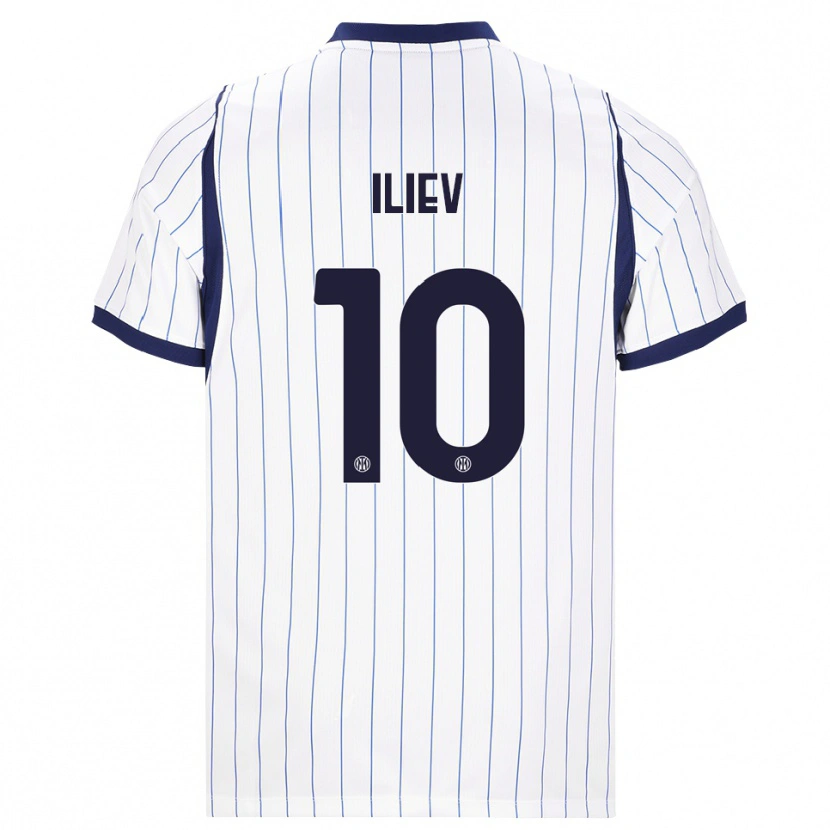 Danxen Damen Nikola Iliev #10 Weiß Dunkelblau Auswärtstrikot Trikot 2026/27 T-Shirt Schweiz