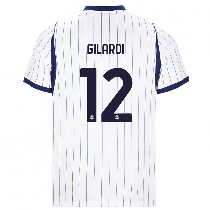 Danxen Damen Astrid Gilardi #12 Weiß Dunkelblau Auswärtstrikot Trikot 2026/27 T-Shirt Schweiz