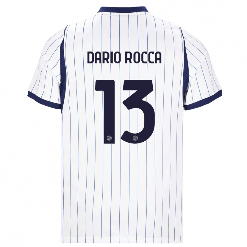Danxen Damen Edoardo Dario Rocca #13 Weiß Dunkelblau Auswärtstrikot Trikot 2026/27 T-Shirt Schweiz